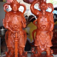 Bộ tôn tượng Hộ pháp Vi Đà và Tiêu Diện Đại Sĩ cao 1.59 mét, phiên bản thứ 3, phát hành năm 2020.