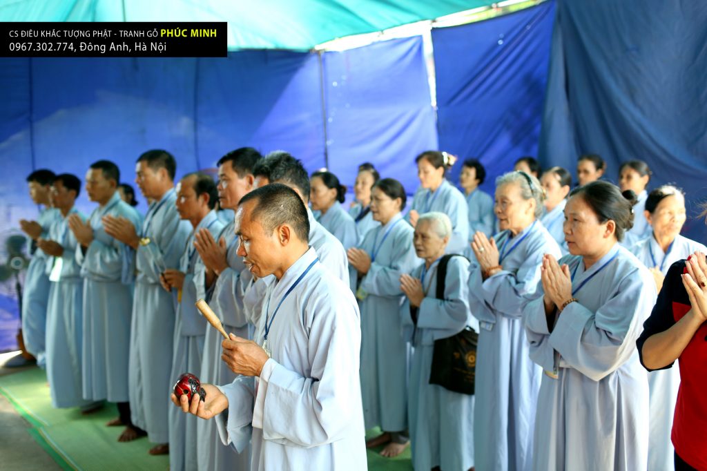 Buổi lễ Rước Bộ tượng Phật Thích ca, Quan âm Bồ tát, Địa tạng vương Bồ tát giao thoa tinh hoa Phật giáo Nhật Bản - Việt Nam và có sự pha trộn Đạo mẫu trong tượng Quan âm, về chùa Hòa Phúc (chi nhánh chùa Hoằng Pháp TP. HCM)