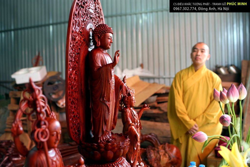 Buổi lễ Rước Bộ tượng Phật Thích ca, Quan âm Bồ tát, Địa tạng vương Bồ tát giao thoa tinh hoa Phật giáo Nhật Bản - Việt Nam và có sự pha trộn Đạo mẫu trong tượng Quan âm, về chùa Hòa Phúc (chi nhánh chùa Hoằng Pháp TP. HCM)