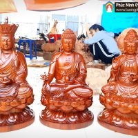 Bộ tôn tượng Phật Dược sư, Bồ tát Quan Âm, Bồ Tát Địa tạng