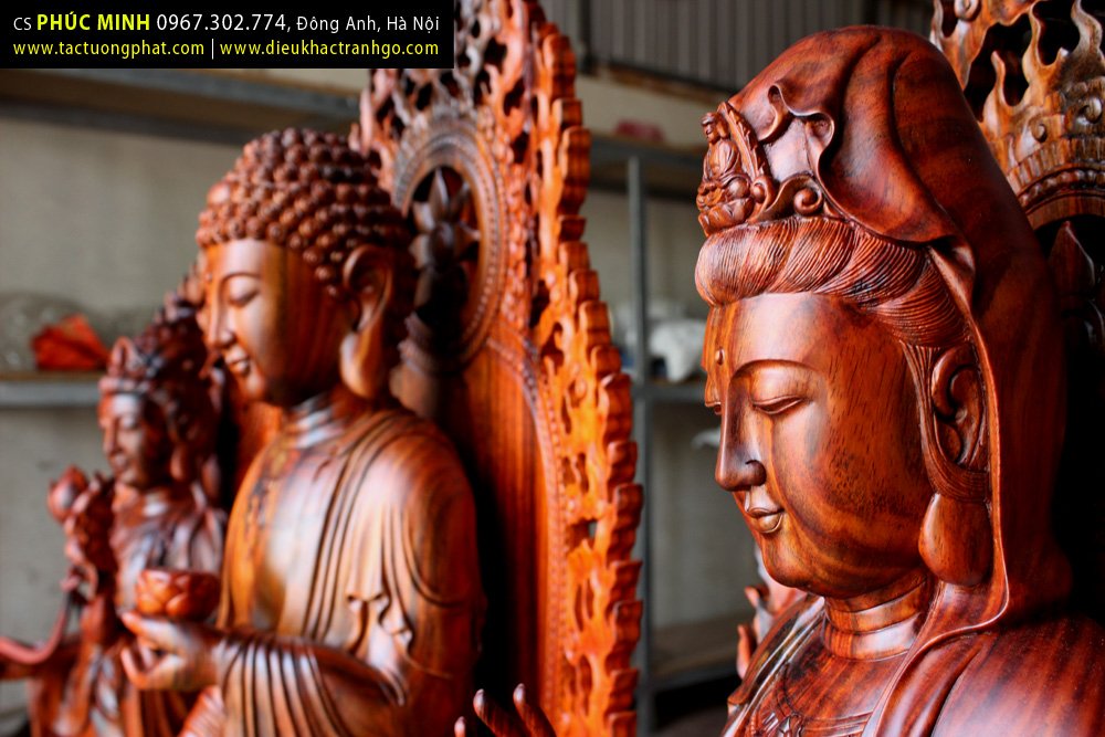 tây phương tam thánh, tay phuong tam thanh, tượng tây phương tam thánh, tuong tay phuong tam thanh, tượng tam thế phật, tuong tam the phat, tam thế phật, tam the phat
