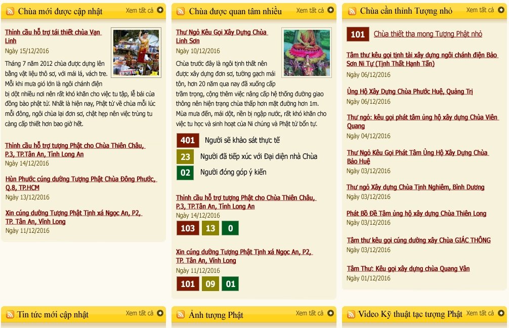 Chụp ảnh riêng Phần 2 Trang chủ của Web