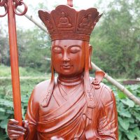 Tôn tượng Địa tạng Bồ tát mẫu 2019, gỗ Hương ta nguyên khối cao 1.6m
