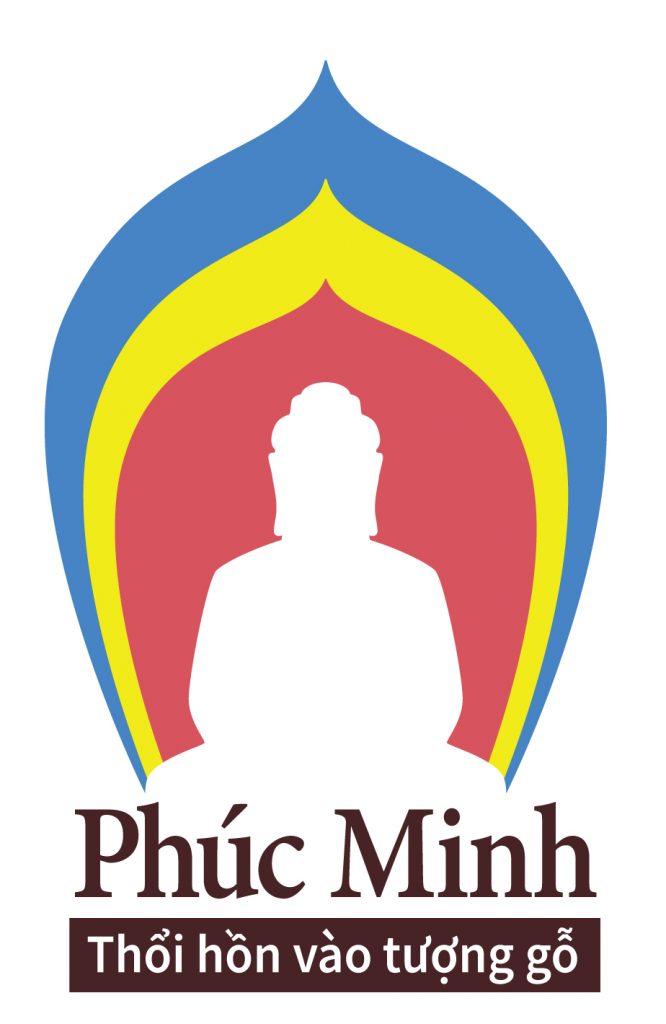 Logo tượng Phật gỗ Phúc Minh