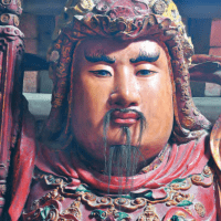 Chân dung tượng Trừng Ác, chùa Bút Tháp.