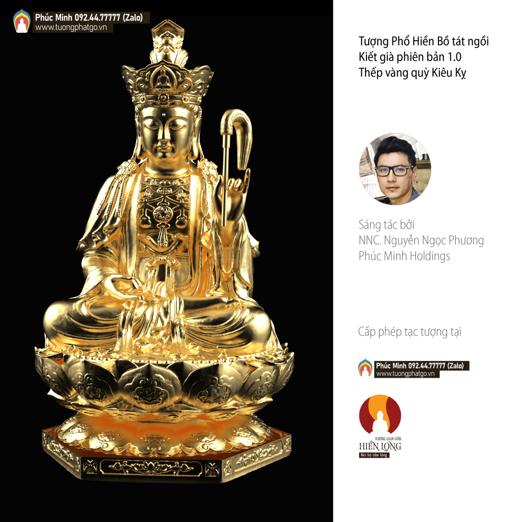 Tôn tượng Văn Thù Sư Lợi lối Bắc tông cổ miền Bắc